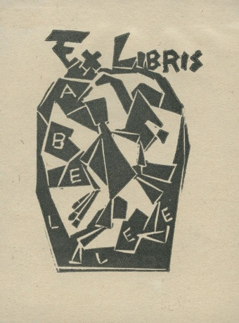 Ex libris Abel Lee 