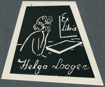Ex libris Helga Laager 