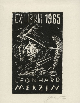 Ex-libris 1965 Leonhard Merzin 
