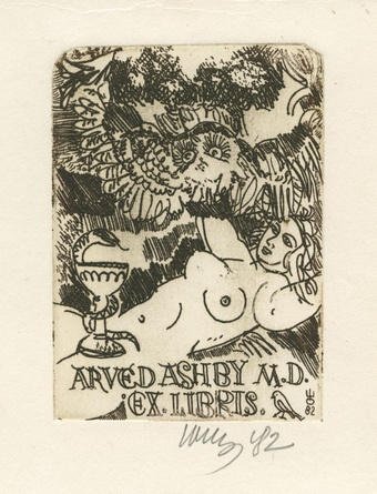 Arved Ashby M.D. ex libris 