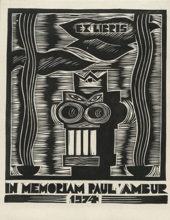 Ex libris in memoriam Paul Ambur 1974 