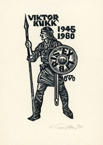 Viktor Kukk ex libris 