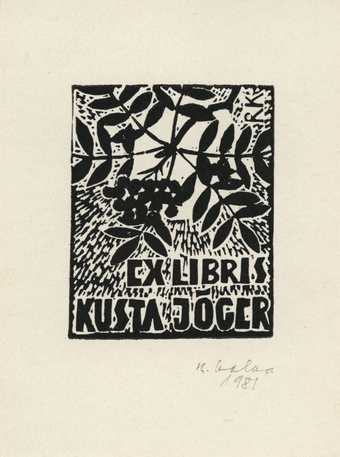 Ex libris Kusta Jõger 