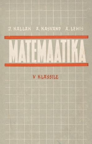 Matemaatika V klassile