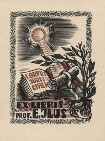 Ex libris prof. E. Ilus 