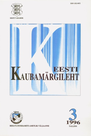 Eesti Kaubamärgileht ; 3 1996-03
