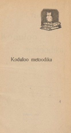 Koduloo metoodika