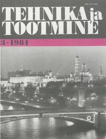 Tehnika ja Tootmine ; 3 1984-03