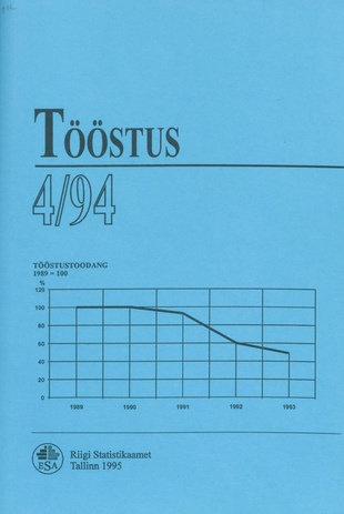 Tööstus : kvartalibülletään  = Industry kvartalibülletään ; 4 1995