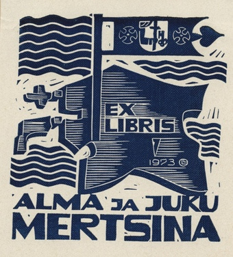 Ex libris Alma ja Juku Mertsina 