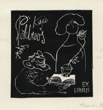 Ants Kaja Põldroos ex libris 