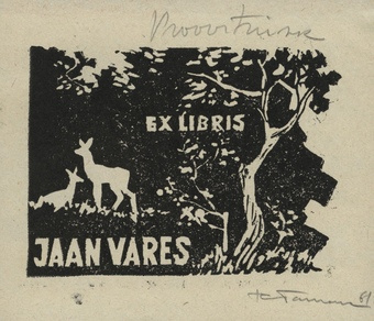 Ex libris Jaan Vares 