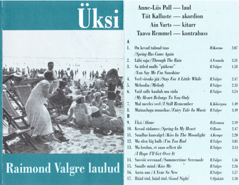 Üksi : Raimond Valgre laulud