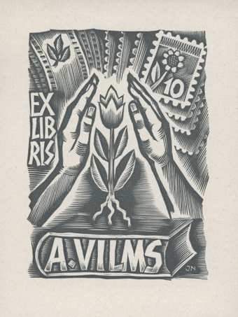 Ex libris A. Vilms 
