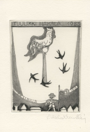 Tuulikki Hakala 1983 ex libris