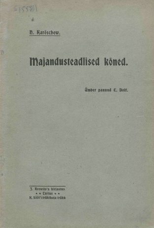 Majandusteadlised kõned 