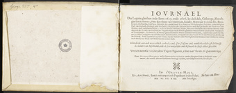 Iournael Der Legatie ghedaen inde Iaren 1615. ende 1616. by de ... Heer Reynhout van Brederode, ... ; Dirck Bas ... ; ende Aelbrecht Ioachimi ... te samen by de ... Staaten Generael ... afgesonden aende ... Coninghen van Sweden ende Den...