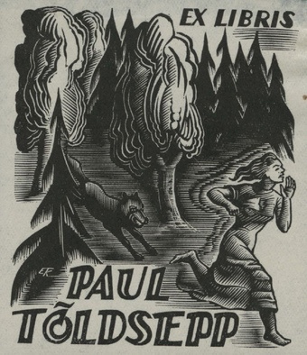 Ex libris Paul Tõldsepp 