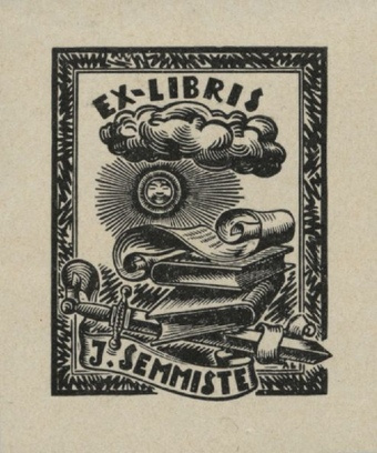 Ex-libris J. Semmiste 