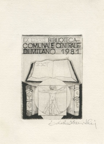 Ex libris Biblioteca comunale centrale di Milano 