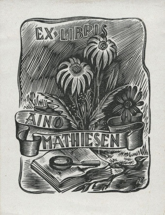 Ex-libris Aino Mathiesen 