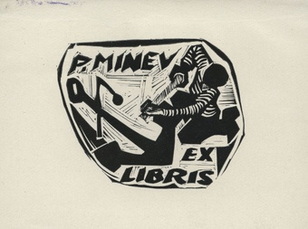 P. Minev ex libris 