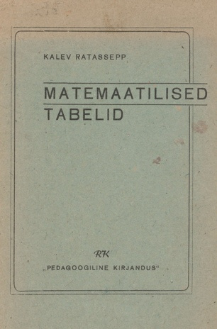 Matemaatilised tabelid