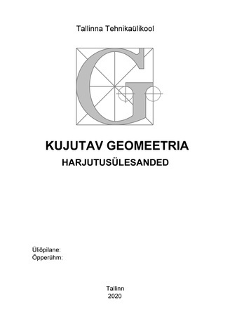 Kujutav geomeetria : harjutusülesanded 