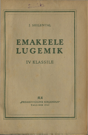 Emakeele lugemik IV klassile