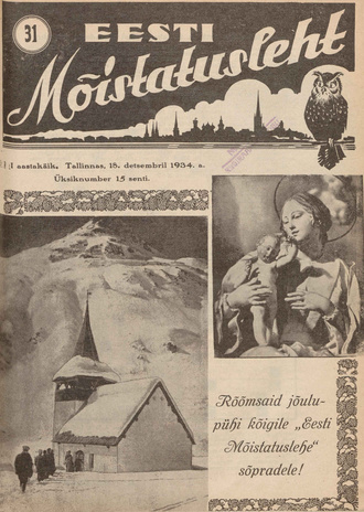 Eesti Mõistatusleht ; 31 1934-12-18