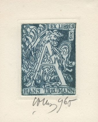 Ex libris Hans Treumann 