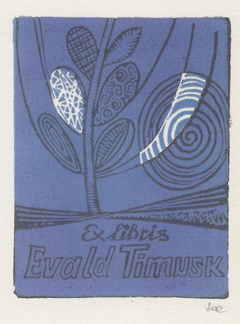 Ex libris Evald Timusk 
