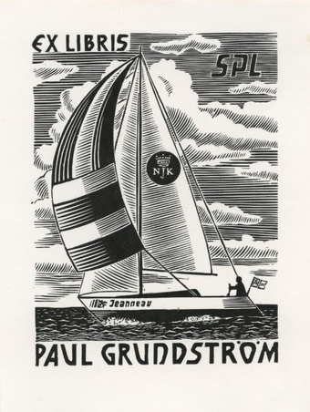 Ex libris Paul Grundström 