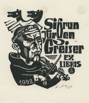 Sigrun Jürgen Greiser ex libris 