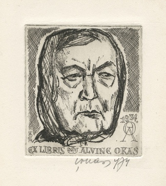 Ex libris Alvine Okas 