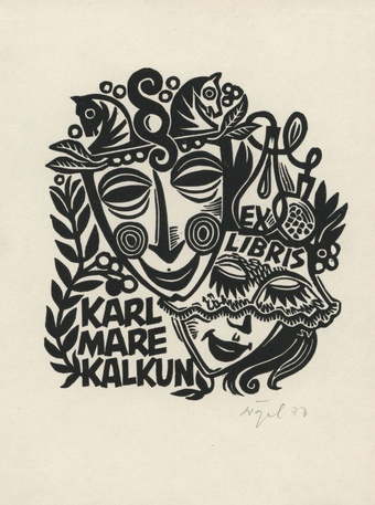 Ex libris Karl Mare Kalkun 