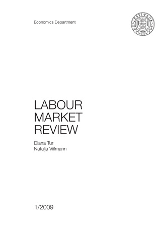 Labour market review ; 1/2009