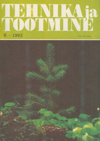 Tehnika ja Tootmine ; 6 1992-06