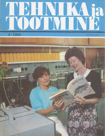 Tehnika ja Tootmine ; 9 1989-09