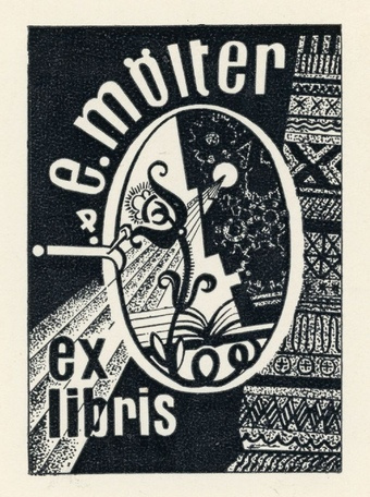 J. & E. Mölter ex libris 