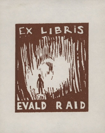 Ex libris Evald Raid 