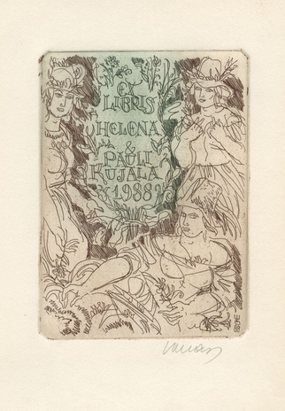 Ex libris Helena & Pauli Kujala 1988 