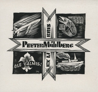 Peeter Mühlberg ex libris 