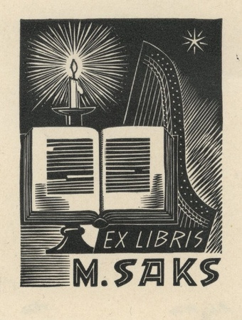 Ex libris M. Saks 