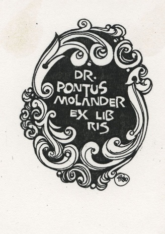 Dr. Pontus Molander ex libris 