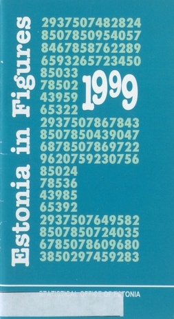 Estonia in figures ; 1999