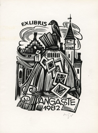 Ex libris Sangaste 1982 