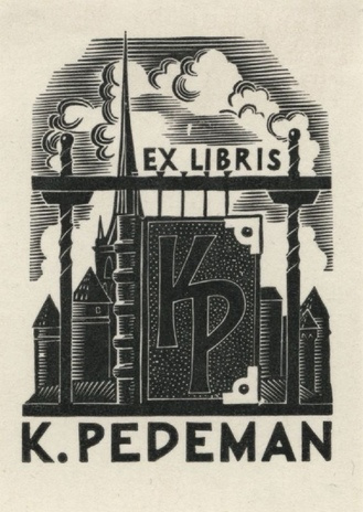 Ex libris K. Pedeman 