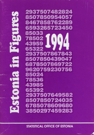 Estonia in figures ; 1994