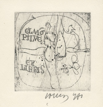 Elmo Pilve ex libris 